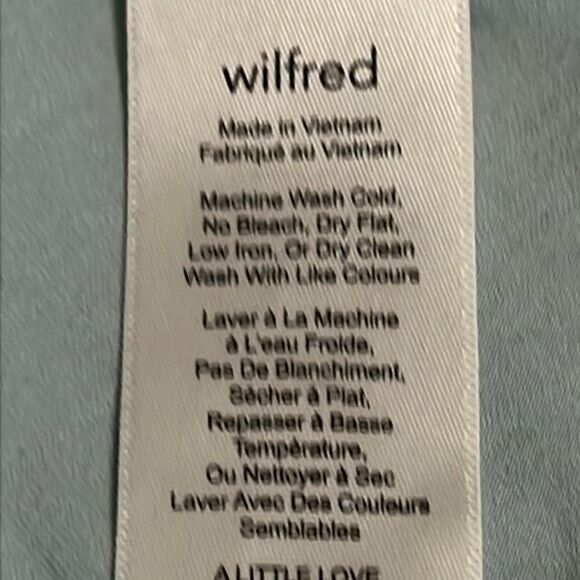 Wilfred Sartre Off‎ Shoulder Green Short Sleeve Top Size S - Picture 10 of 11